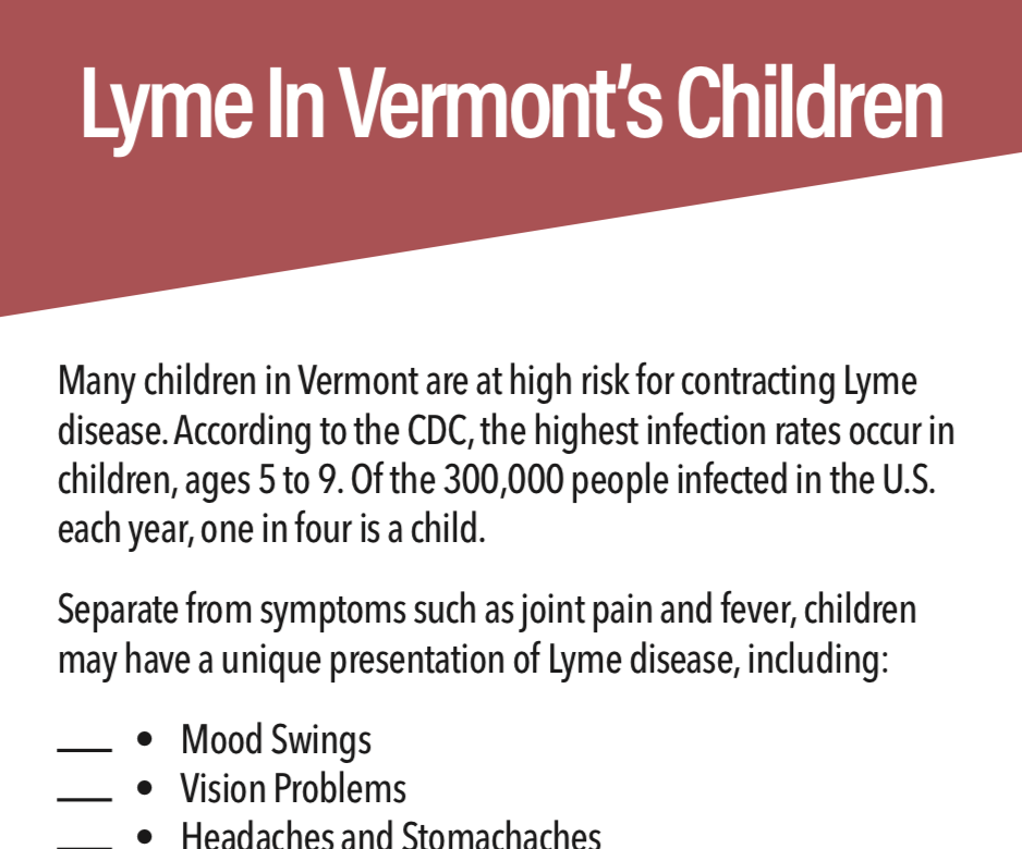 Lyme Disease in Children - Vermont Lyme